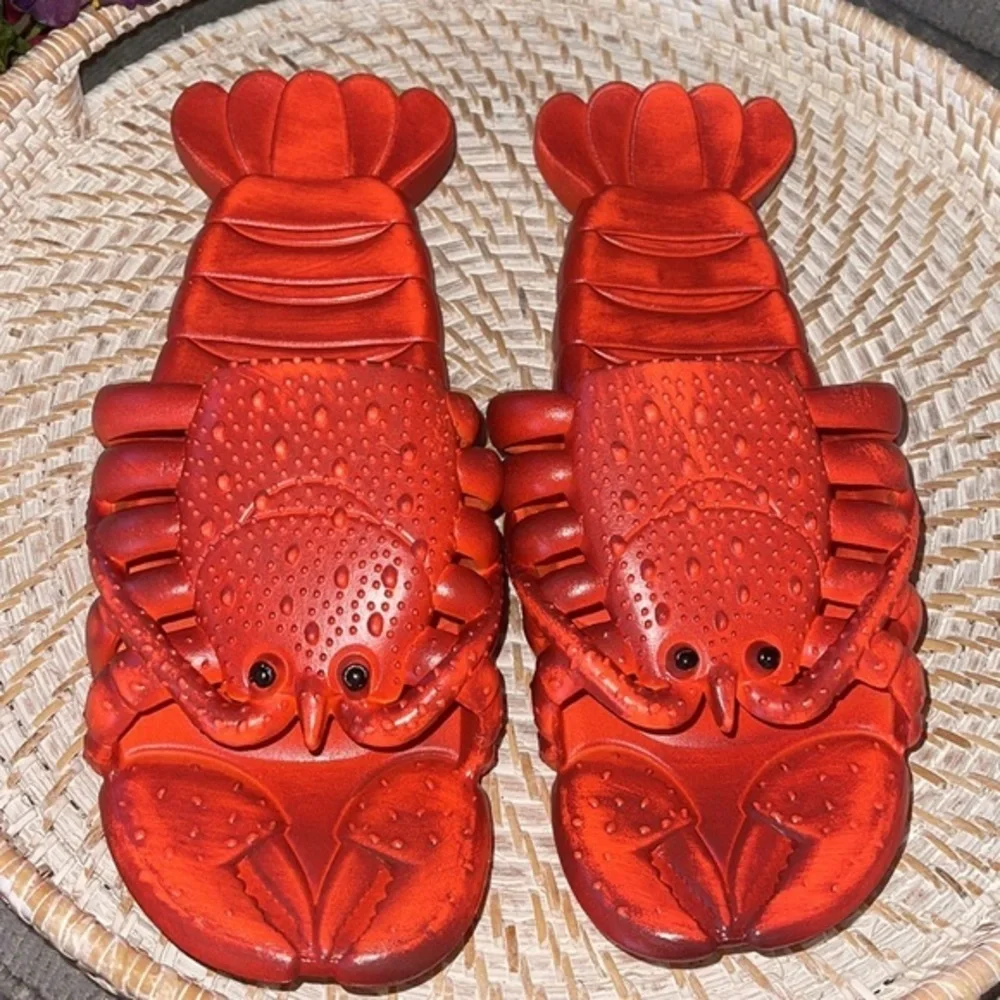 Lobster sandals, lobster sandals, unisex, lobster shoes, pool shoes, beach party